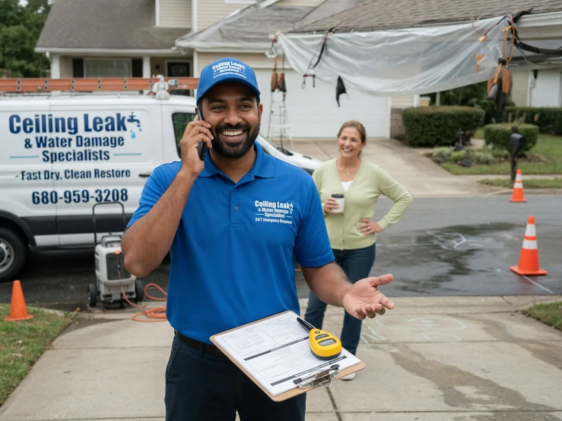 Ceiling Leak Cleanup Bellevue, IA FAQs